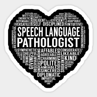 Speech Language Pathologist Heart Sticker